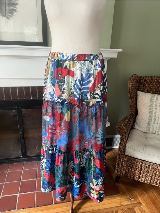 Anthropologie Dresses & Skirts - Anthropologie Hutch Boho Tropical Floral Tiered Maxi Skirt | Size 3X